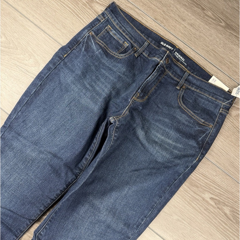 Old Navy Women's Original Mid Rise Skinny Fit Denim Jeans Blue Size 12 New